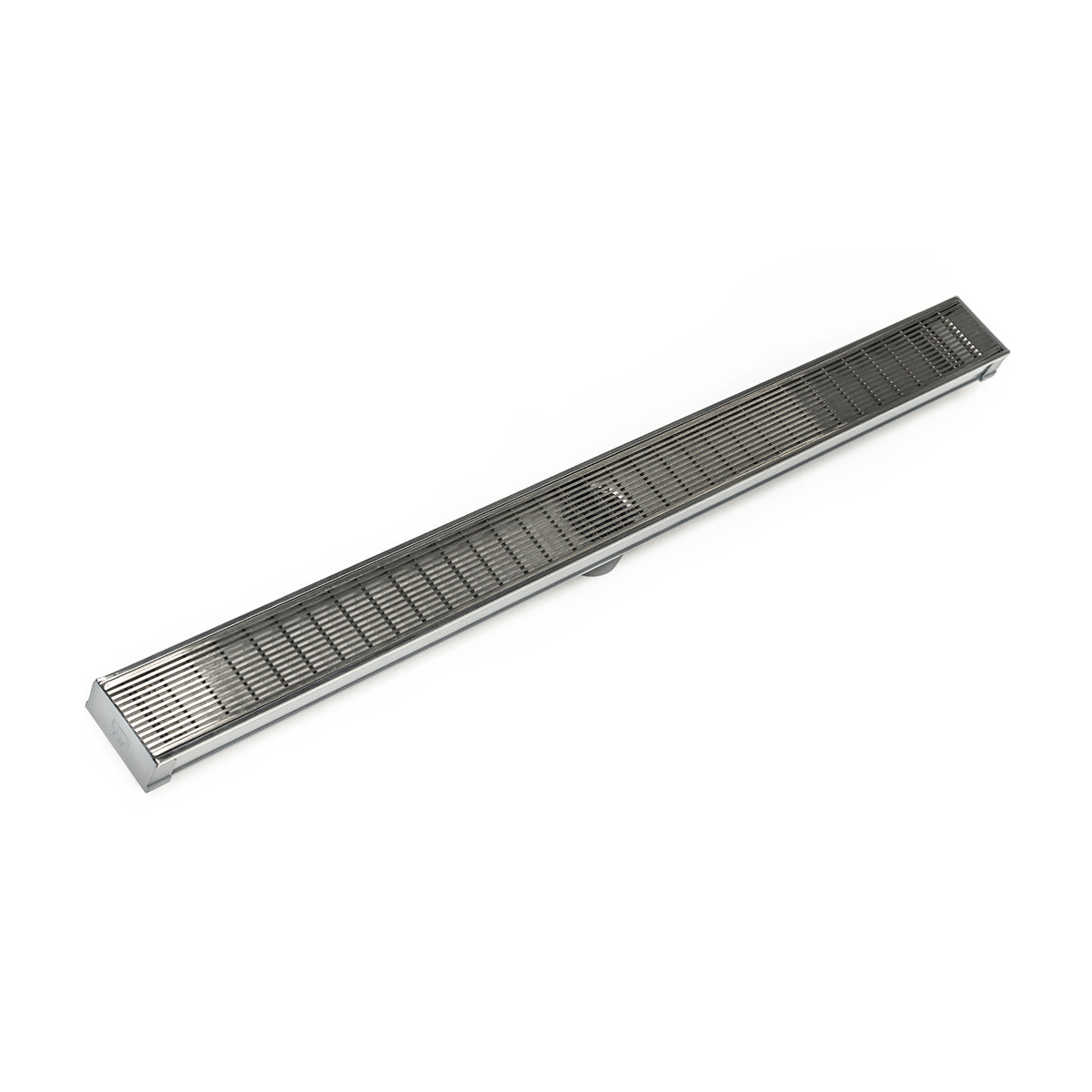 INFINITY DRAIN S-LAG 6548 SS S-LAG 65 48" S-PVC Series Low Profile Complete Kit with 2 1/2" Wedge Wire Grate in Satin Stainless
