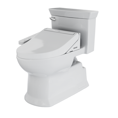 TOTO MW9643074CEFG#01 Washlet+ Soiree Elongated 1.28 Gpf Universal Height Toilet With C2 Bidet Seat - Cotton White