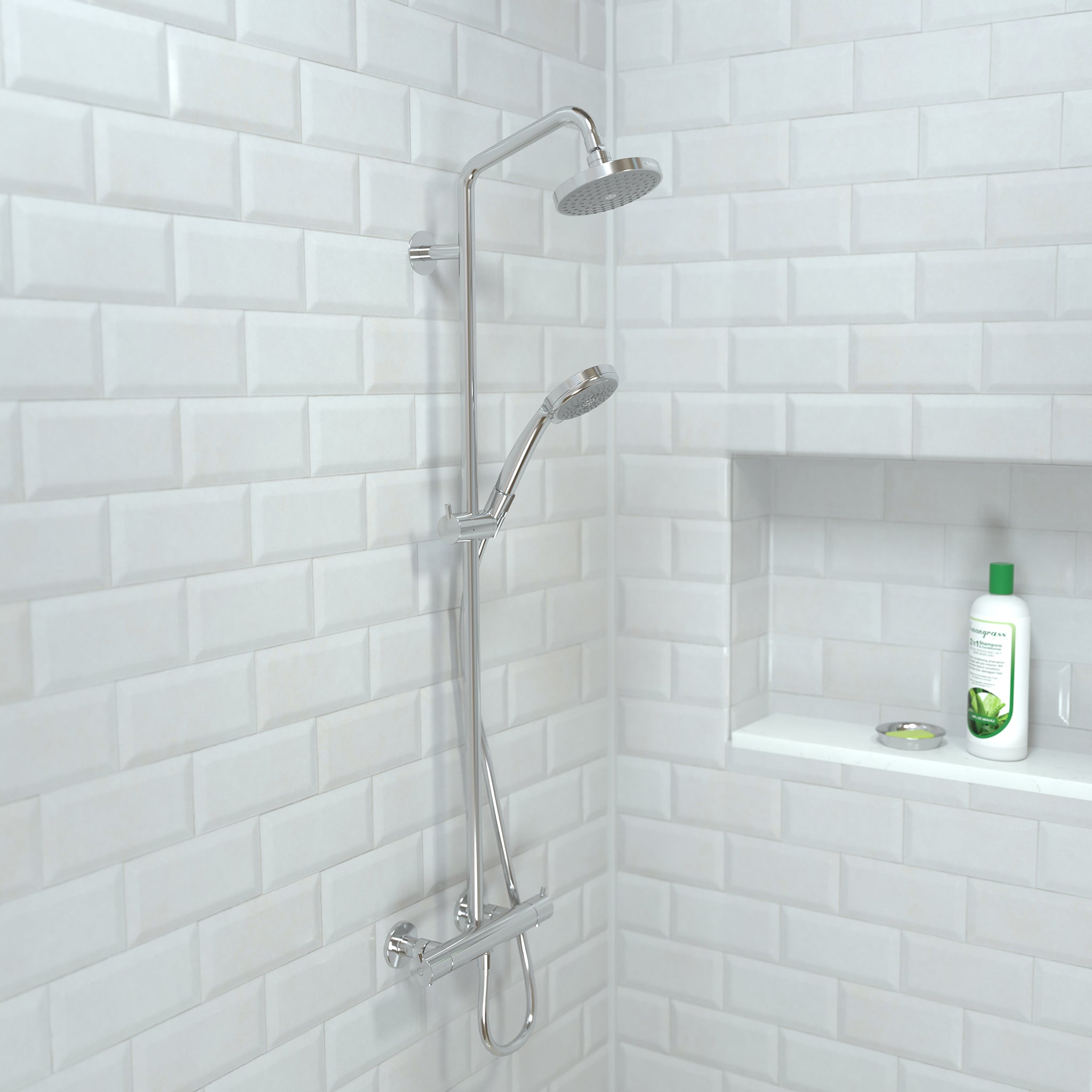 HANSGROHE 27169001 Croma Showerpipe 150 1-Jet, 2.0 GPM - Chrome