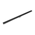 INFINITY DRAIN S-LT 3896 BK S-LT 38 96" S-PVC Series Low Profile Complete Kit with 1 1/2" Perforated Offset Slot Grate in Matte Black