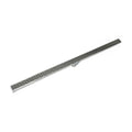 INFINITY DRAIN S-LT 3836 SS S-LT 38 36" S-PVC Series Low Profile Complete Kit with 1 1/2" Perforated Offset Slot Grate in Satin Stainless