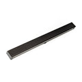 INFINITY DRAIN S-LT 6572 ORB S-LT 65 72" S-PVC Series Low Profile Complete Kit with 2 1/2" Perforated Offset Slot Grate in Oil Rubbed Bronze