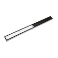 INFINITY DRAIN S-LTIF 6596 BK S-LTIF 65 96" S-PVC Series Low Profile Complete Kit with 2 1/2" Tile Insert Frame in Matte Black