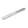 INFINITY DRAIN S-LTIF 6572 PS S-LTIF 65 72" S-PVC Series Low Profile Complete Kit with 2 1/2" Tile Insert Frame in Polished Stainless