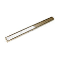 INFINITY DRAIN S-LTIFAS 9936-P SB S-LTIFAS 99 36" S-Stainless Steel Series High Flow Complete Kit with Low Profile Tile Insert Frame in Satin Bronze with PVC Drain Body, 3" Outlet