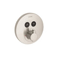AXOR 36723821 ShowerSelect Thermostatic Trim Round for 2 Functions - Brushed Nickel