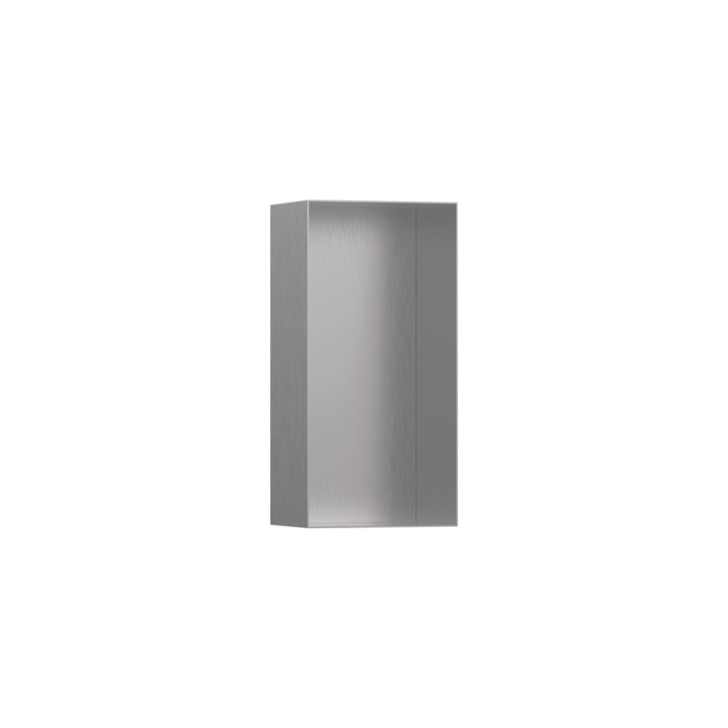 HANSGROHE 56070800 XtraStoris Minimalistic Wall Niche with Open Frame 12"x 6"x 4" - Brushed Stainless Steel