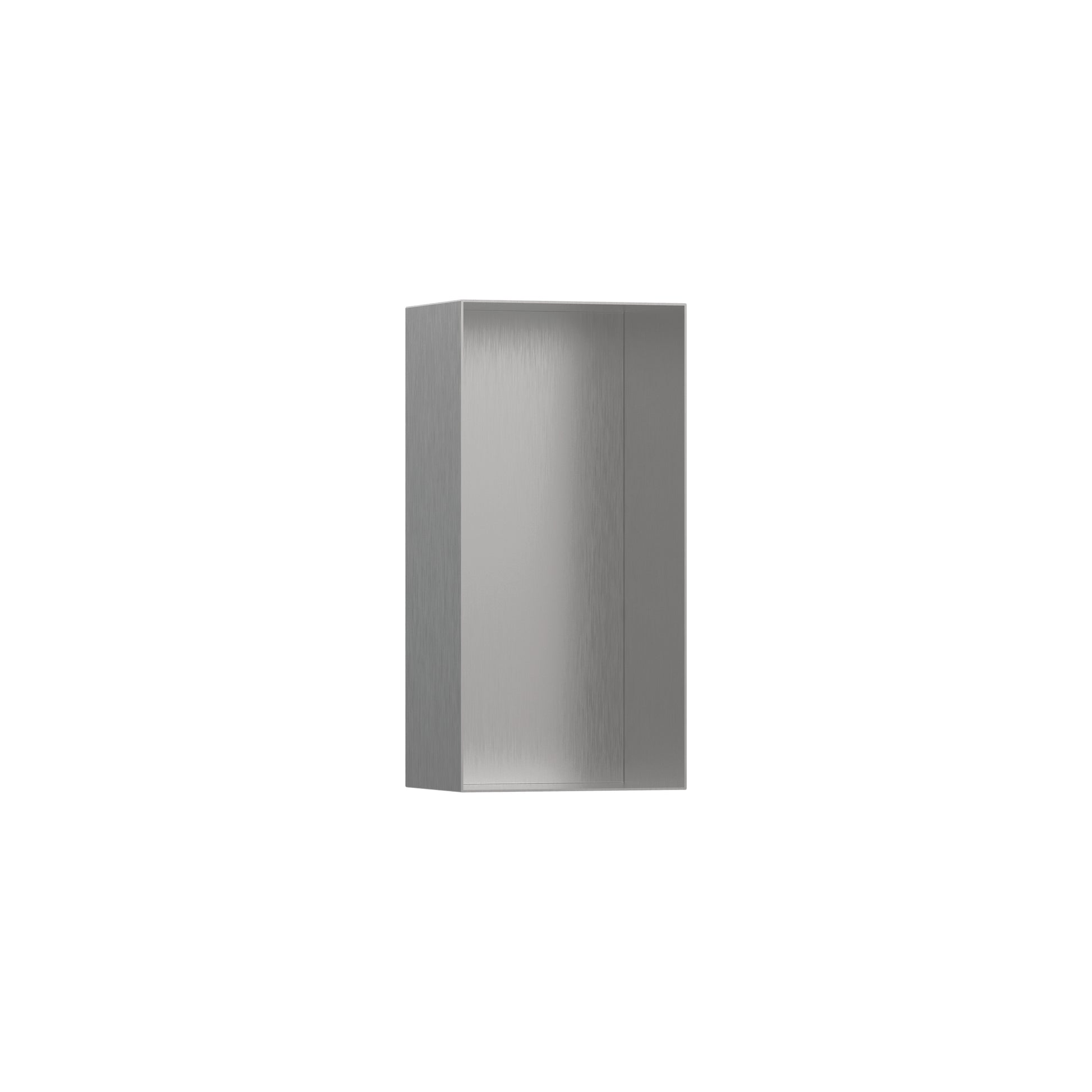 HANSGROHE 56070800 XtraStoris Minimalistic Wall Niche with Open Frame 12"x 6"x 4" - Brushed Stainless Steel