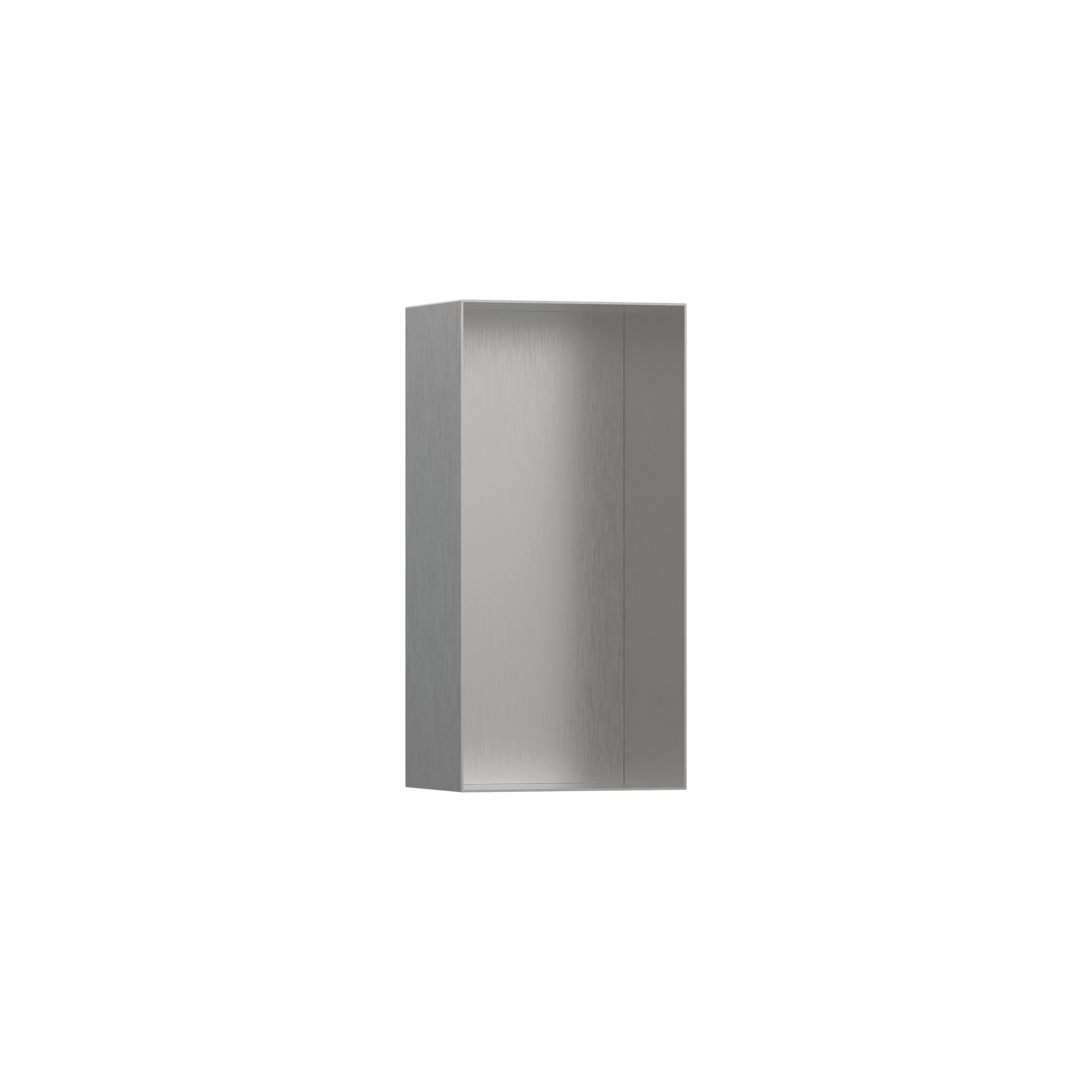 HANSGROHE 56070800 XtraStoris Minimalistic Wall Niche with Open Frame 12"x 6"x 4" - Brushed Stainless Steel