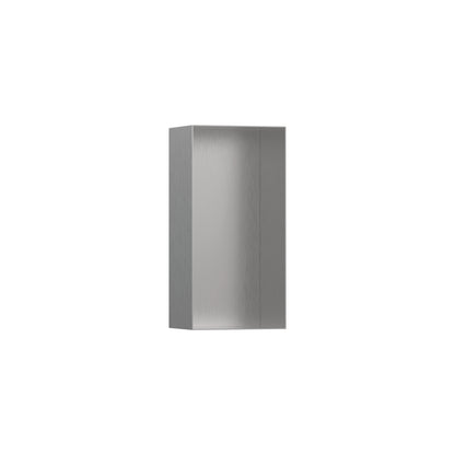 HANSGROHE 56070800 XtraStoris Minimalistic Wall Niche with Open Frame 12"x 6"x 4" - Brushed Stainless Steel