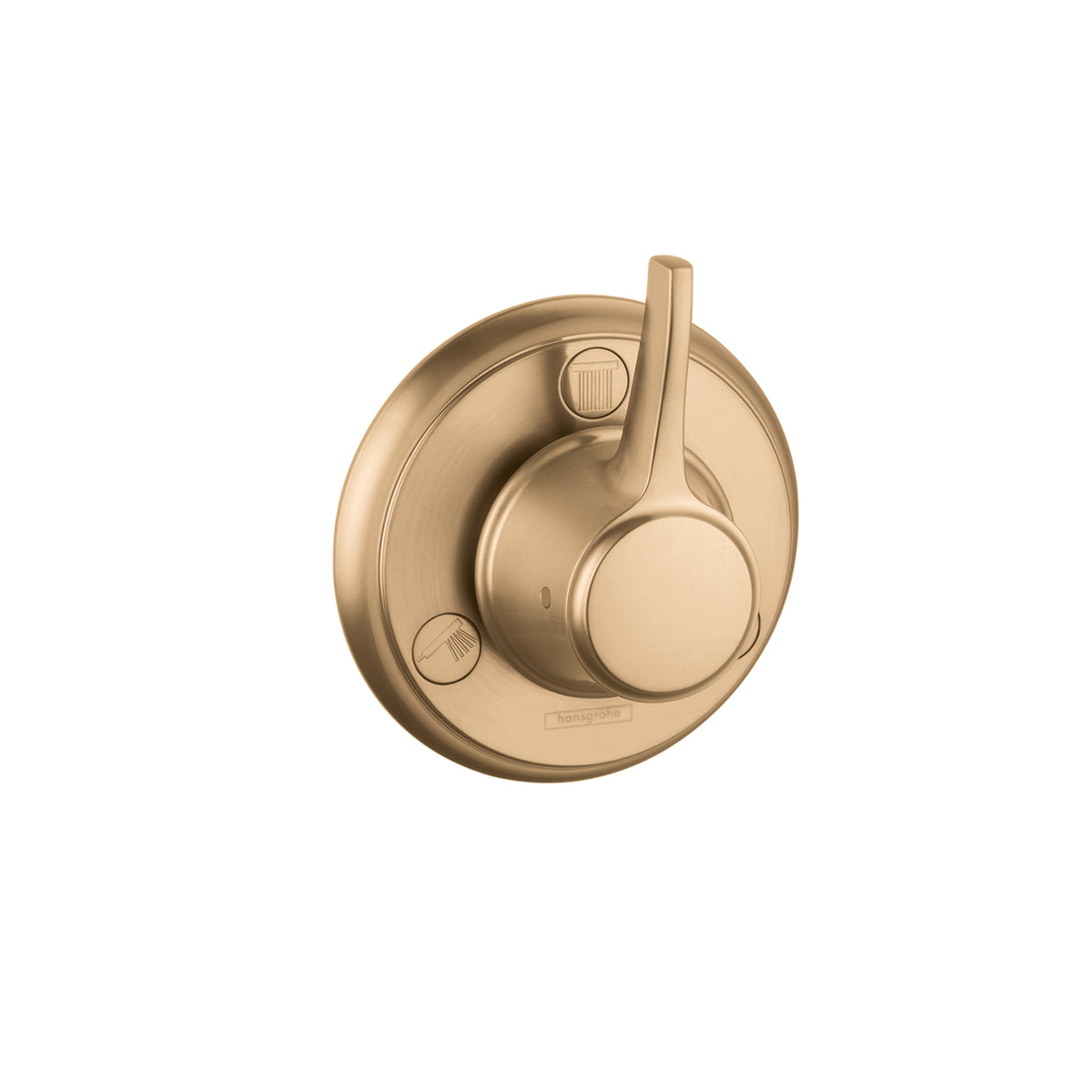 HANSGROHE 15934141 Ecostat Classic Diverter Trim Trio/Quattro - Brushed Bronze