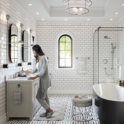 HANSGROHE 04832000 Chrome Locarno Transitional Wallbar