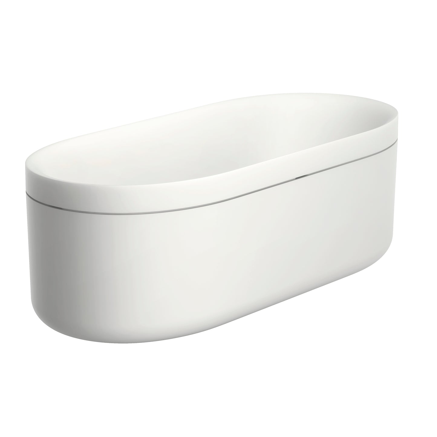 AXOR 42005670 Suite Tubs Round with Pop-Up Drain, 74 1/8" - Matte Black