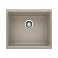 BLANCO 517677 Precis Precis SILGRANIT 21" Single Bowl Undermount Kitchen Sink - Truffle in Truffle