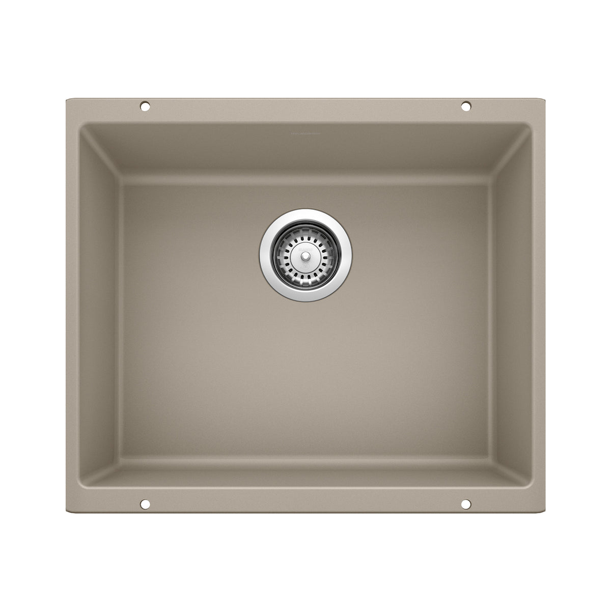 BLANCO 517677 Precis Precis SILGRANIT 21" Single Bowl Undermount Kitchen Sink - Truffle in Truffle