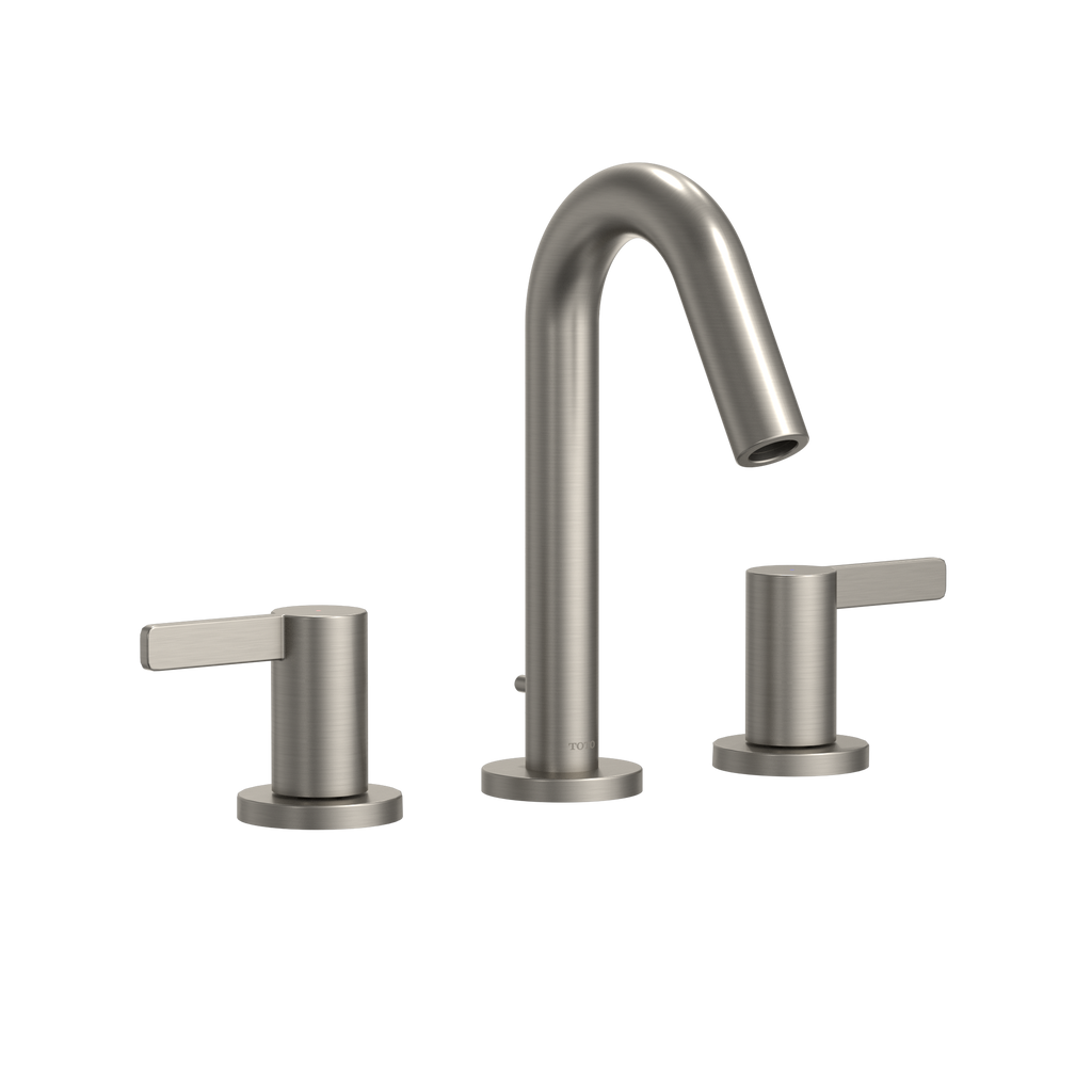 TOTO TLG11201UA#BN Gf Series 1.2 Gpm Two Lever Handle Widespread Bathroom Sink Faucet - Brushed Nickel