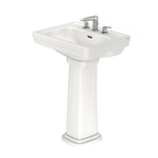 TOTO LPT532.8N#11 Promenade 24" X 19-1/4" Rectangular Pedestal Bathroom Sink For 8 Inch Center Faucets - Colonial White