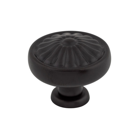 TOP KNOBS M602 Flower 1 1/4" Diameter Round Knob - Patina Black