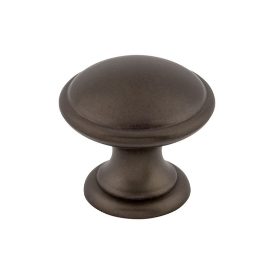 TOP KNOBS M1224 Rounded 1 1/4" Diameter Round Knob - Oil Rubbed Bronze