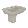 TOTO LHT242.8G#03 Prominence Oval Wall-Mount Bathroom Sink With Cefiontect And Shroud For 8 Inch Center Faucets - Bone