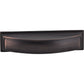 JEFFREY ALEXANDER 436-96DBAC Annadale 96 mm Center-to-Center Cup/Bin Pull - Brushed Oil Rubbed Bronze