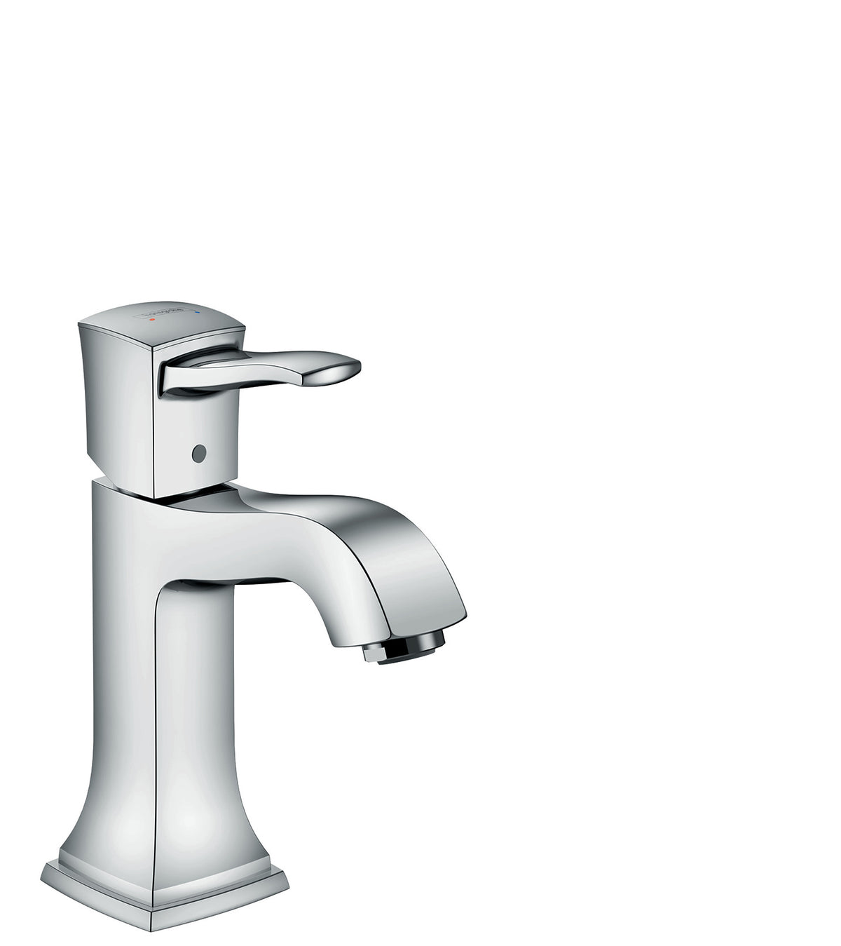 HANSGROHE 31310001 Metropol Classic Single-Hole Faucet 110 with Pop-Up Drain, 0.5 GPM - Chrome