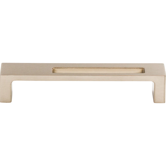 TOP KNOBS TK266BSN Modern Metro Slot 5" Center to Center Bar Pull - Brushed Satin Nickel