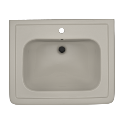TOTO LPT530N#03 Promenade 27-1/2" X 22-1/4" Rectangular Pedestal Bathroom Sink For Single Hole Faucets - Bone