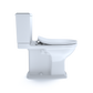 TOTO MS494234CEMFRG#01 Connelly Two-Piece Elongated Dual Flush 1.28 and 0.9 GPF with CEFIONTECT and Right Lever , Cotton White