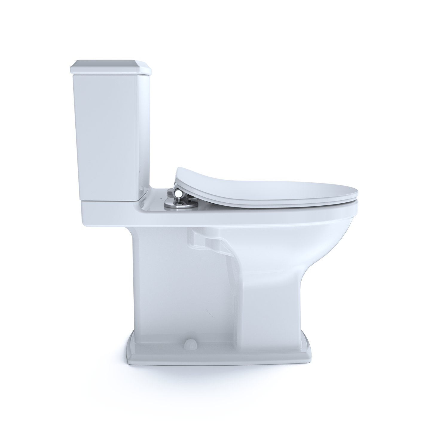 TOTO MS494234CEMFRG#01 Connelly Two-Piece Elongated Dual Flush 1.28 and 0.9 GPF with CEFIONTECT and Right Lever , Cotton White