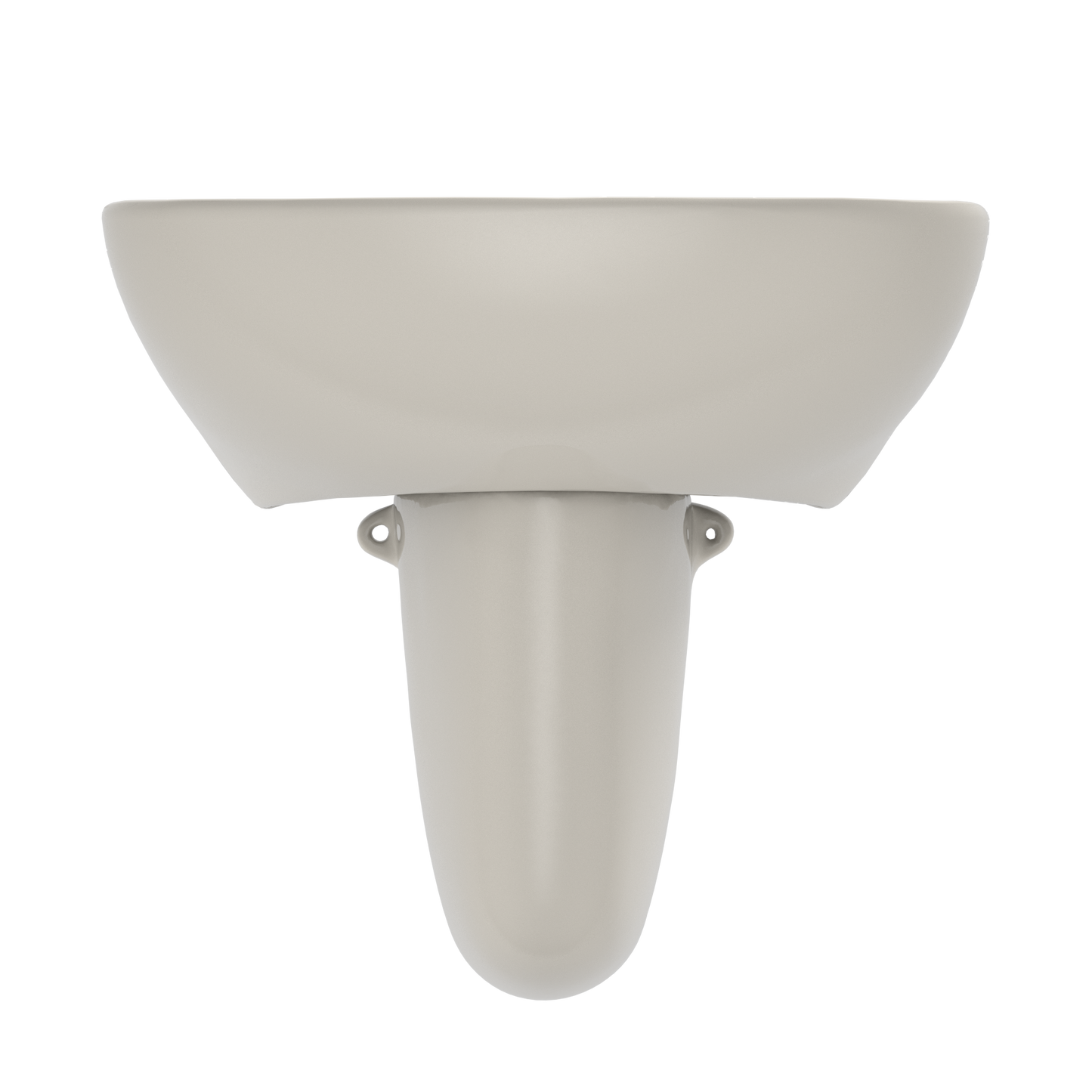 TOTO LHT241G#12 Supreme Oval Wall-Mount Bathroom Sink With Cefiontect And Shroud For Single Hole Faucets - Sedona Beige