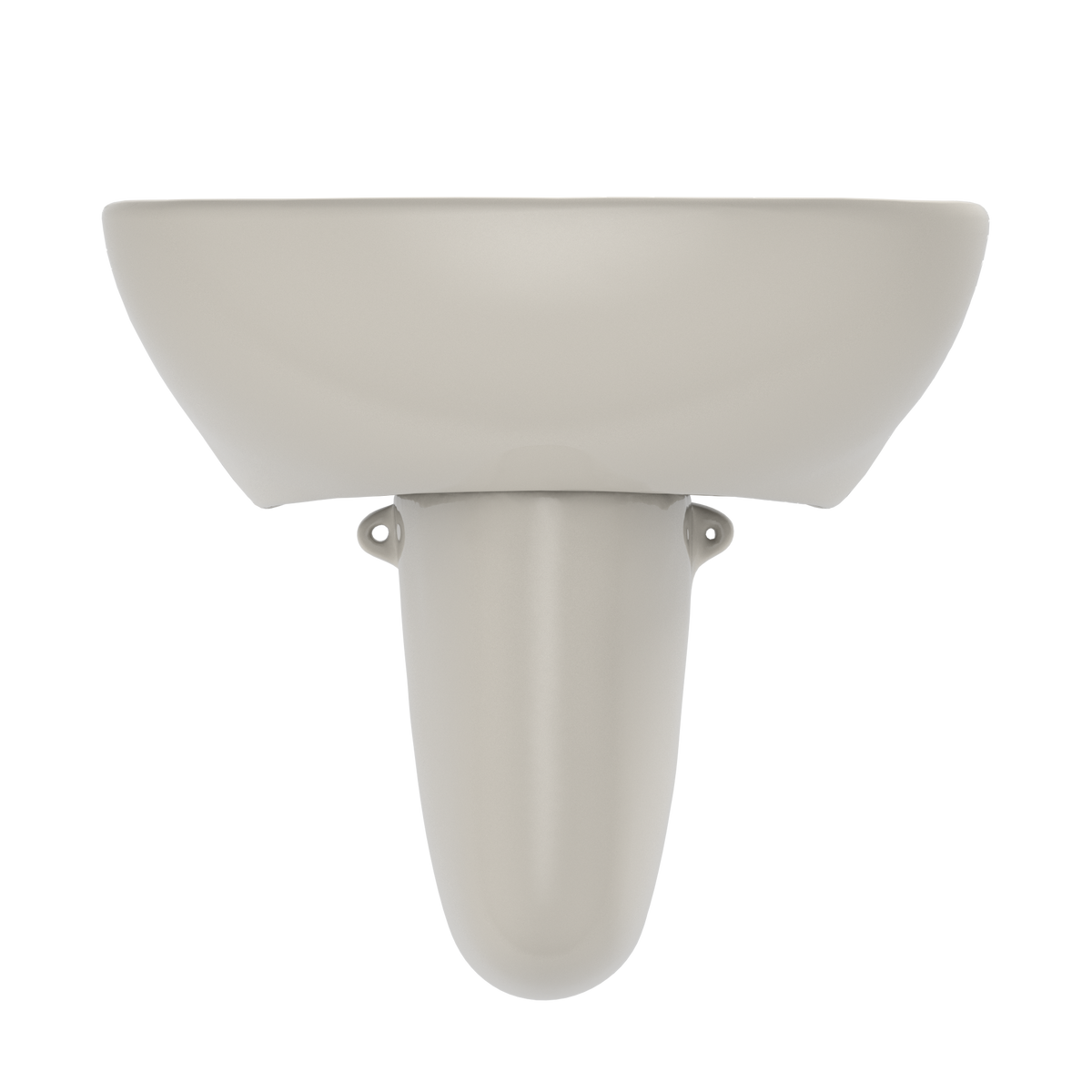 TOTO LHT241G#12 Supreme Oval Wall-Mount Bathroom Sink With Cefiontect And Shroud For Single Hole Faucets - Sedona Beige