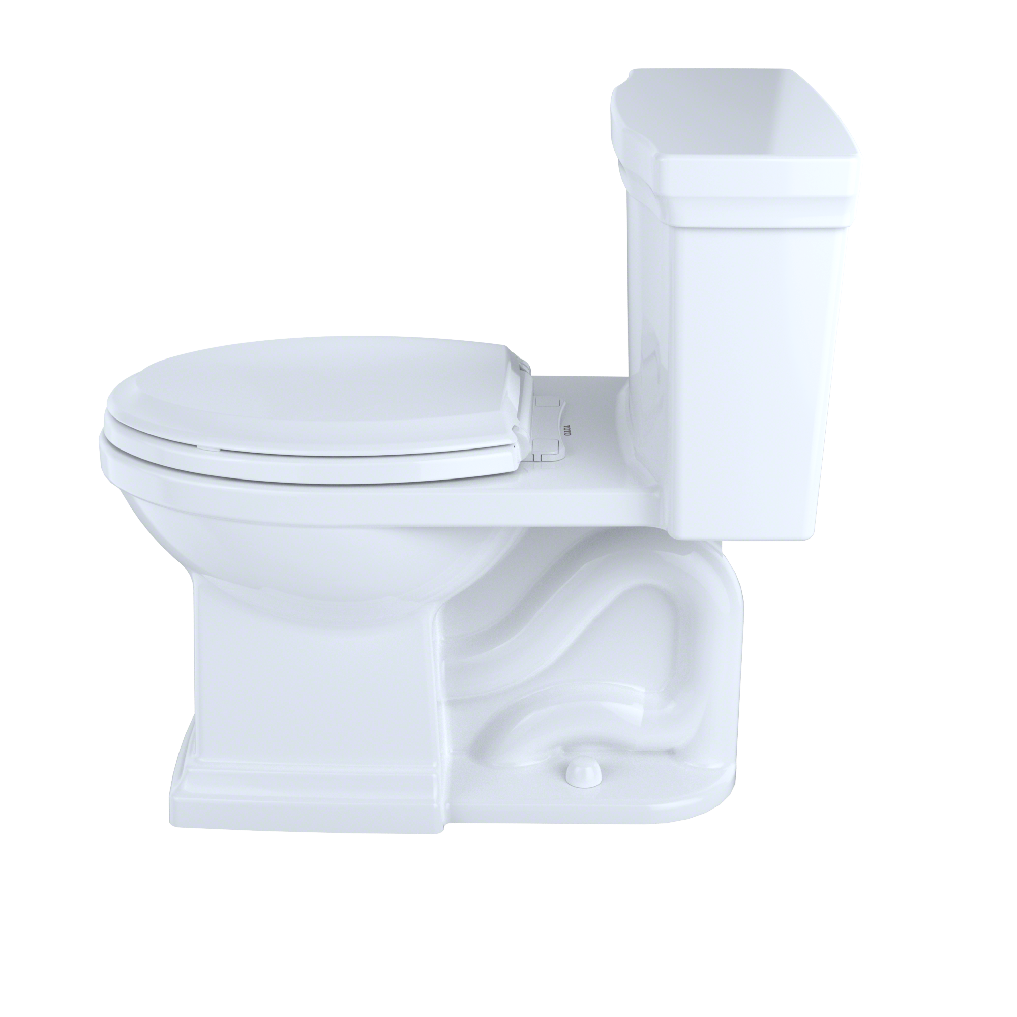 TOTO MS814224CEFG#01 Promenade Ii One-Piece Elongated 1.28 Gpf Universal Height Toilet With Cefiontect - Cotton White