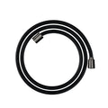 AXOR 28290330 Shower Solutions Textile Hose with Cylindrical and Conical Nut, 79" - Polished Black Chrome