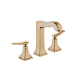 HANSGROHE 31331141 Metropol Classic Widespread Faucet 160 with Lever Handles and Pop-Up Drain, 1.2 GPM - Brushed Bronze