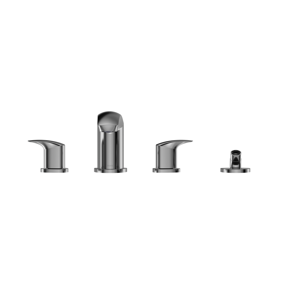 TOTO TBG09202U#CP Gm Two-Handle Deck-Mount Roman Tub Filler Trim With Handshower - Polished Chrome