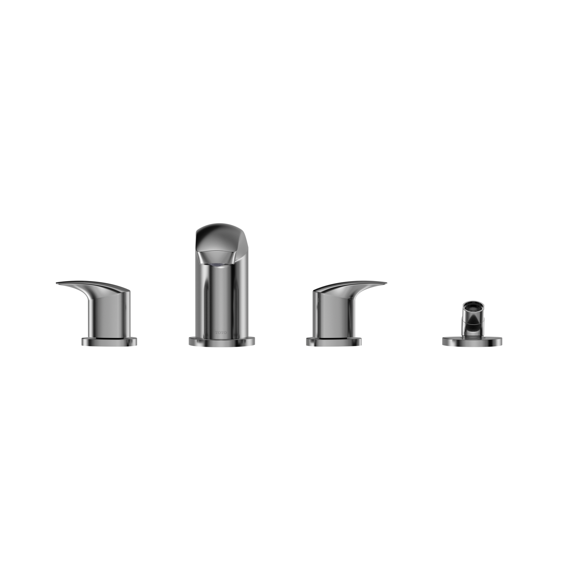 TOTO TBG09202U#CP Gm Two-Handle Deck-Mount Roman Tub Filler Trim With Handshower - Polished Chrome