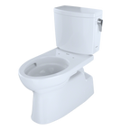 TOTO CST474CUFRG#01 Vespin Ii 1G Two-Piece Elongated 1.0 Gpf Universal Height Skirted Toilet With Cefiontect And Right-Hand Trip Lever - Cotton White