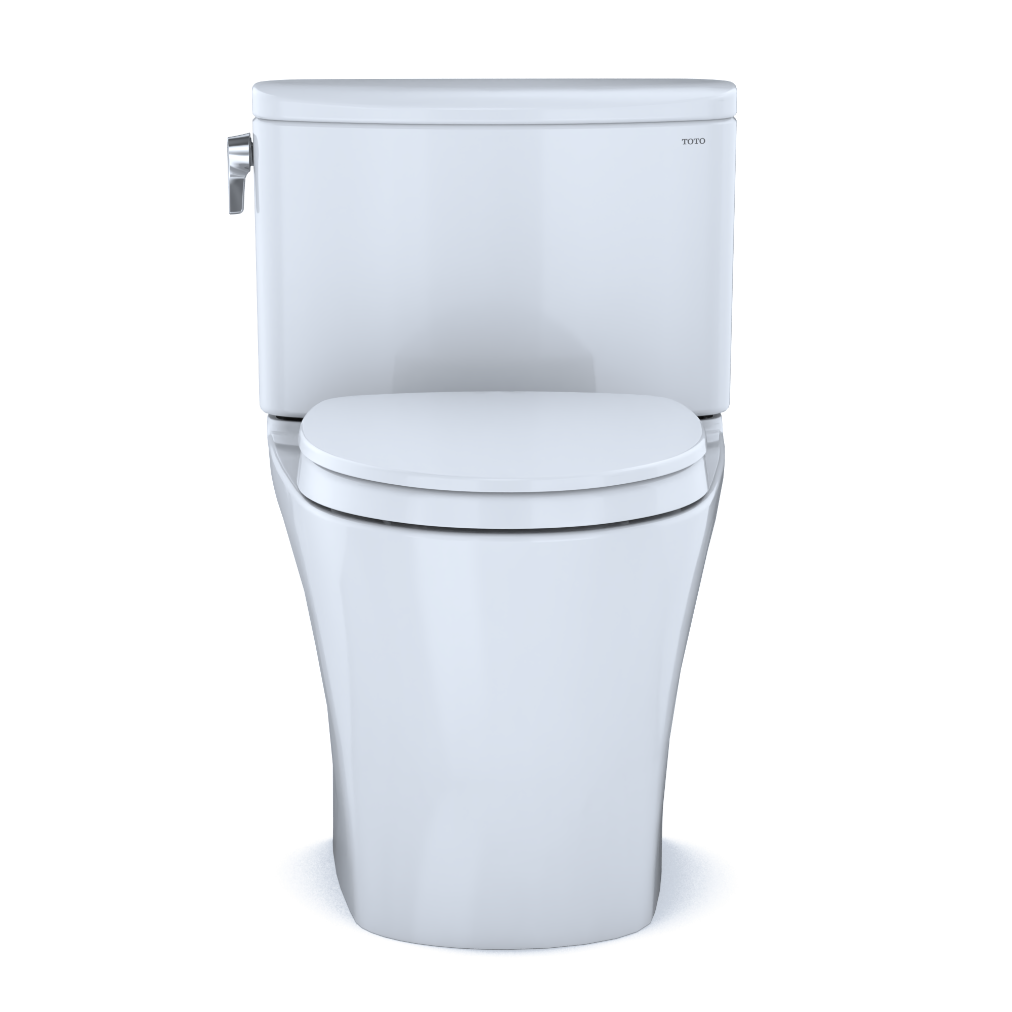 TOTO MS442124CEFG#01 Nexus Two-Piece Elongated 1.28 Gpf Universal Height Toilet With Cefiontect And Ss124 Softclose Seat - Cotton White