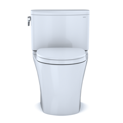 TOTO MS442124CEFG#01 Nexus Two-Piece Elongated 1.28 Gpf Universal Height Toilet With Cefiontect And Ss124 Softclose Seat - Cotton White