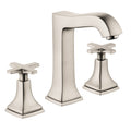 HANSGROHE 31307821 Metropol Classic Widespread Faucet 160 with Cross Handles and Pop-Up Drain, 1.2 GPM - Brushed Nickel