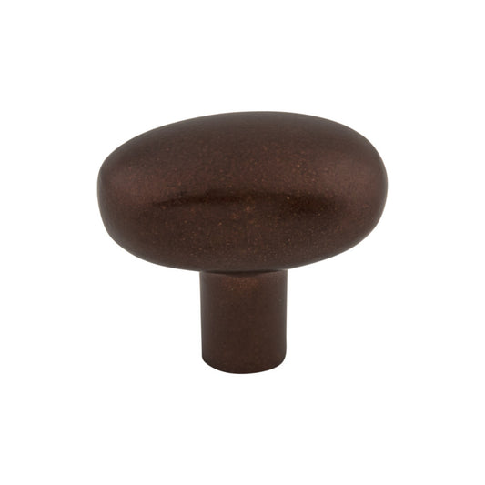 TOP KNOBS M1538 Aspen Small Potato 1 9/16" Length Oval Knob - Mahogany Bronze