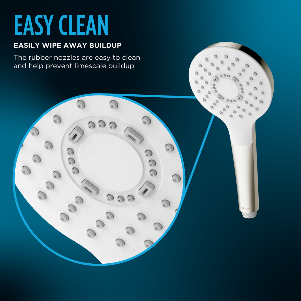 TOTO TBW03003U2#CP L Series 2.0 Gpm Multifunction 4 Inch Classic Handshower - Polished Chrome