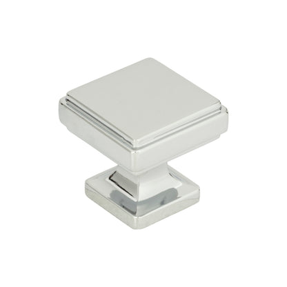 ATLAS A201-CH Kate 1 1/4" Length Square Knob - Polished Chrome