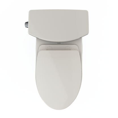 TOTO MS474124CUFG#12 Vespin Ii 1G Two-Piece Elongated 1.0 Gpf Universal Height Toilet With Cefiontect And Ss124 Softclose Seat - Sedona Beige