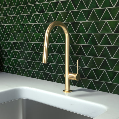 HANSGROHE 72850251 Talis N HighArc Kitchen Faucet, A-Style, 2-Spray Pull-Down, with sBox, 1.75 GPM - Brushed Gold Optic