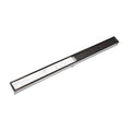 INFINITY DRAIN STIF 6596 ORB S-TIF 65 96" S-PVC Series Complete Kit with Tile Insert Frame in Oil Rubbed Bronze