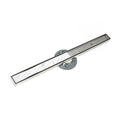 INFINITY DRAIN STIF AS 9996-A PS S-TIFAS 99 96" S-Stainless Steel Series High Flow Complete Kit with Tile Insert Frame in Polished Stainless with ABS Drain Body, 3" Outlet