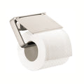 AXOR 42836820 Universal SoftSquare Toilet Paper Holder with Cover - Brushed Nickel