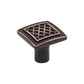 TOP KNOBS TK174TB Trevi 1 1/4" Length Square Knob - Tuscan Bronze